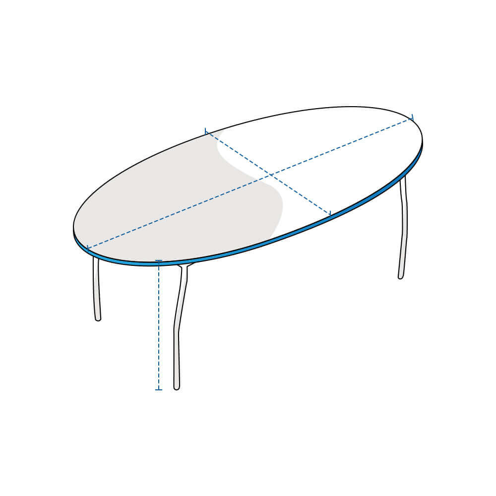Oval Table Custom Covers image 1