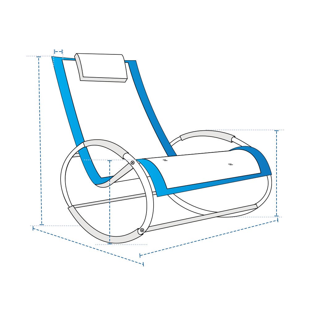 Wheel Shape Rocking Chair Custom Covers image 1