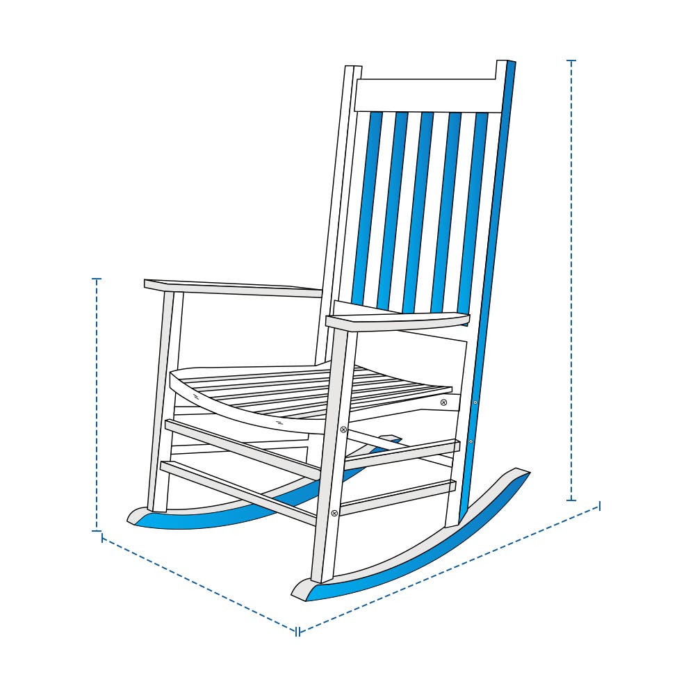 Classic Wooden Rocking Chair Custom Covers image 1