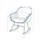 Modern Shell Rocking Chair Custom Covers image 1