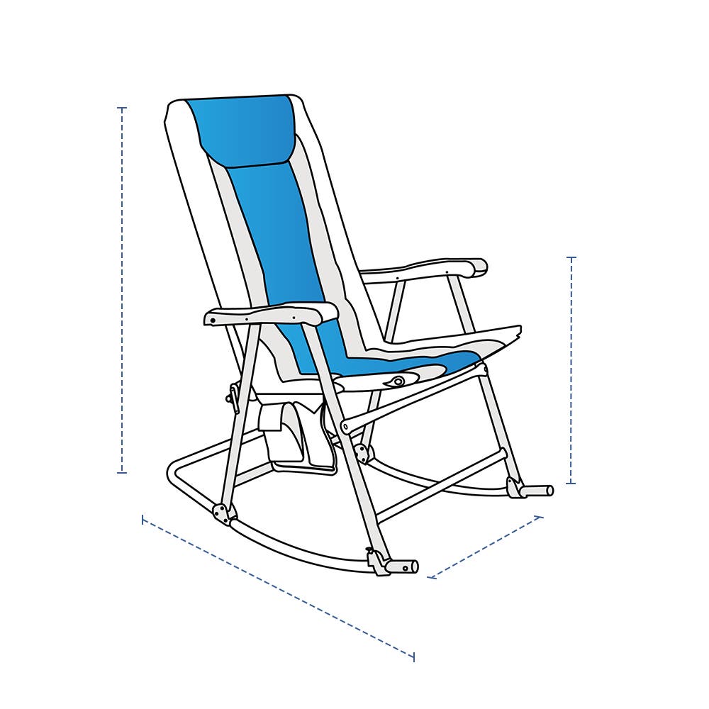 Foldable Rocking Chair Custom Covers image 1