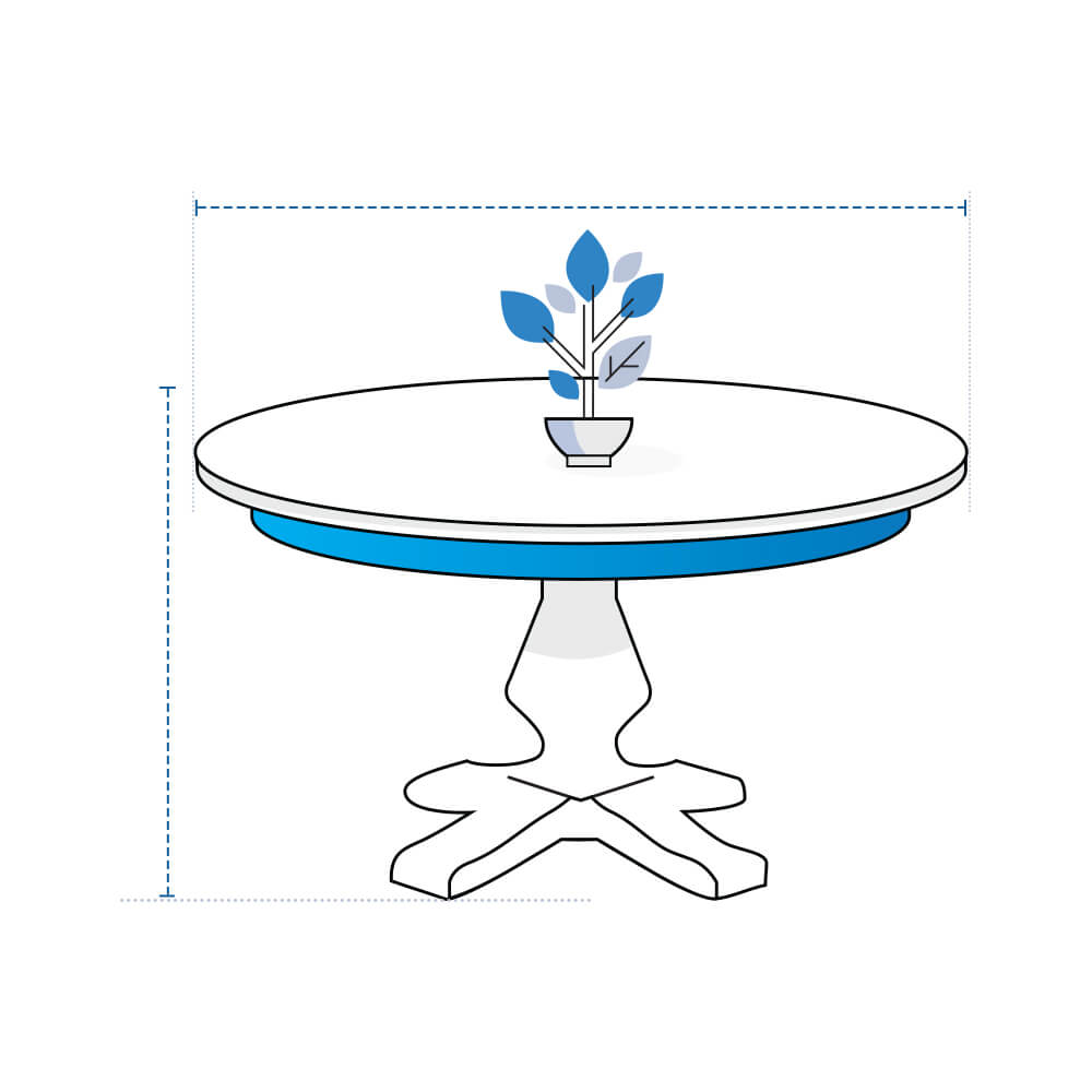 Round Accent Table Covers image 1