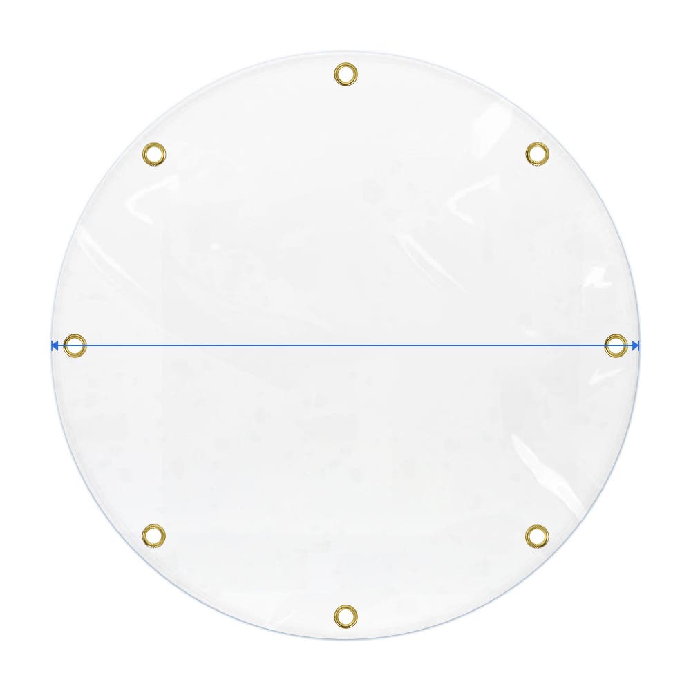 Clear Round-Shaped Vinyl Tarps image 1