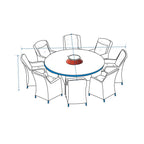 Round Fire Pit Chair Set Cover image 1