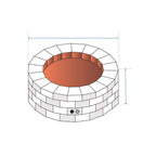 Round Stone Fire Pit Custom Covers image 1