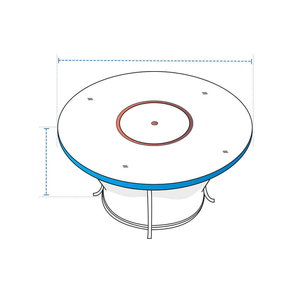 Circular Fire Pit Custom Covers image 1