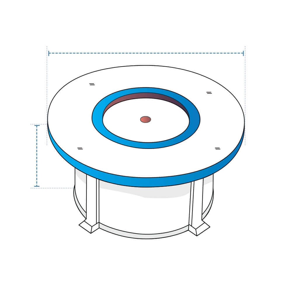 Multi-Layer Circular Fire Pit Custom Covers image 1