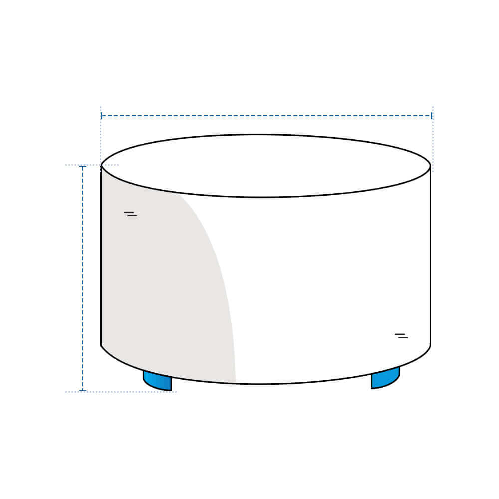 Custom Round Ottoman Covers image 1