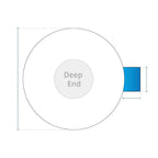 Round Pool Cover - Center Steps image 1