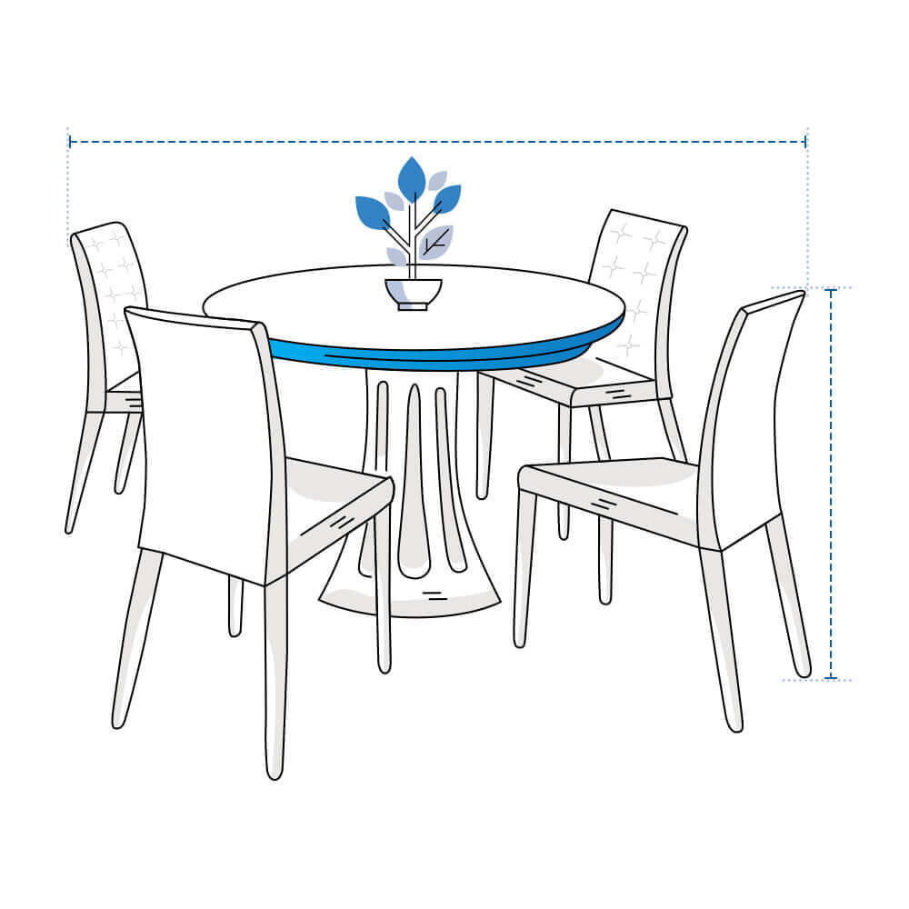 Custom Round Table Chair Set Covers image 1