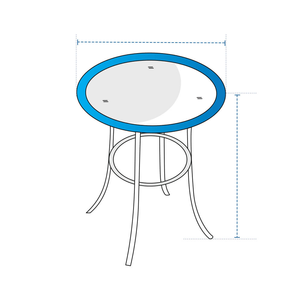 Round Patio Table Custom Covers image 1