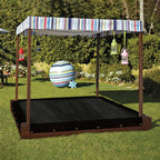 Mesh Custom Sandbox Covers - With 4 Pole Cut-Out image 3