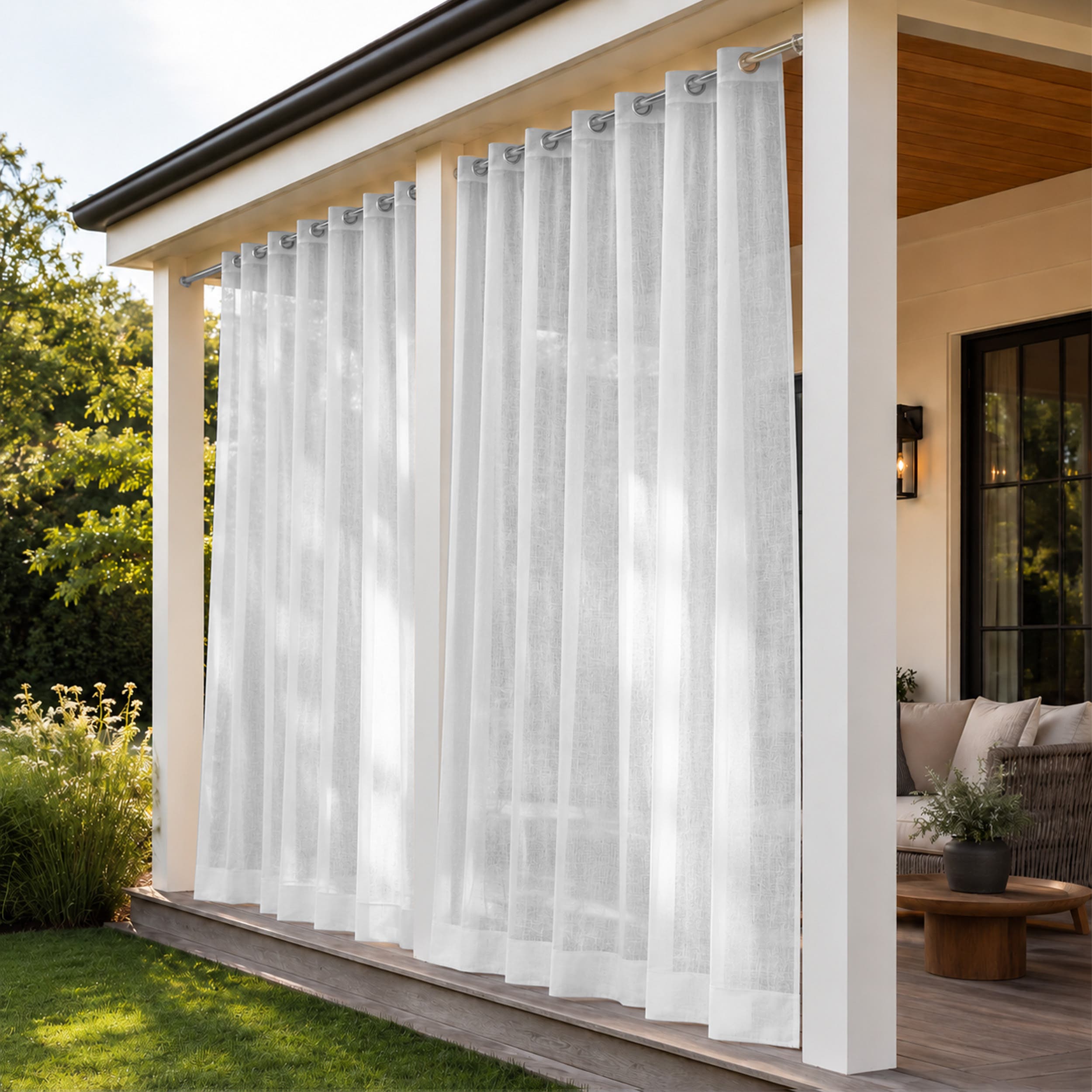 Sheer Outdoor Curtains image 1