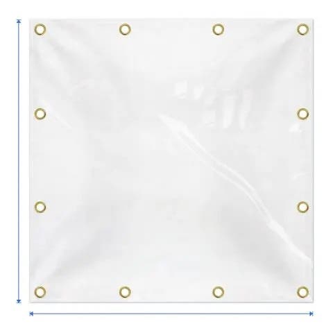 Fire Retardant Clear Vinyl Tarp image 1