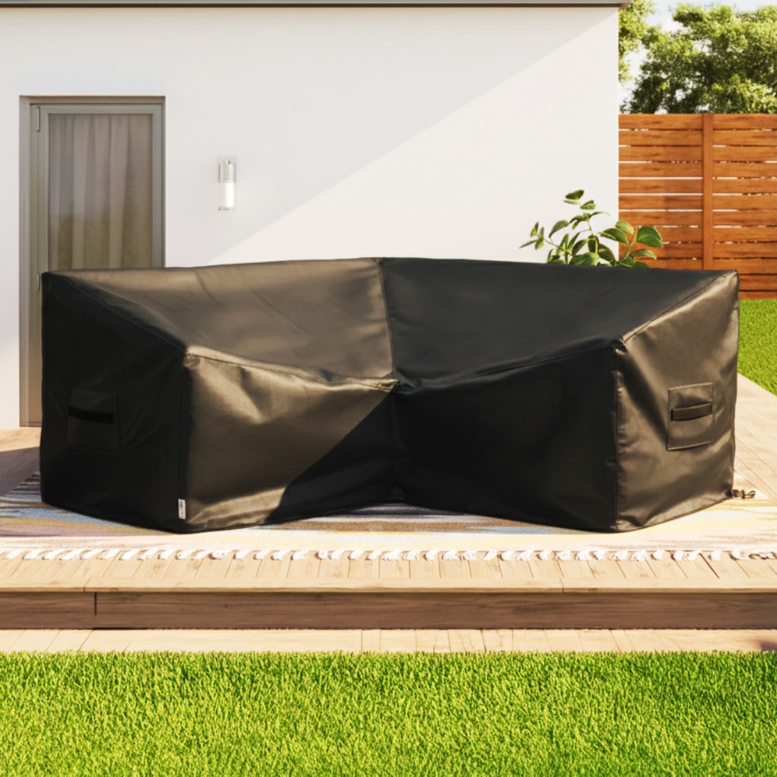 Outdoor l shape couch cover 5 seater image 2