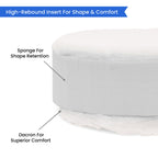 Sunbrella Ottoman Circle/ Round Cushion Cover image 4