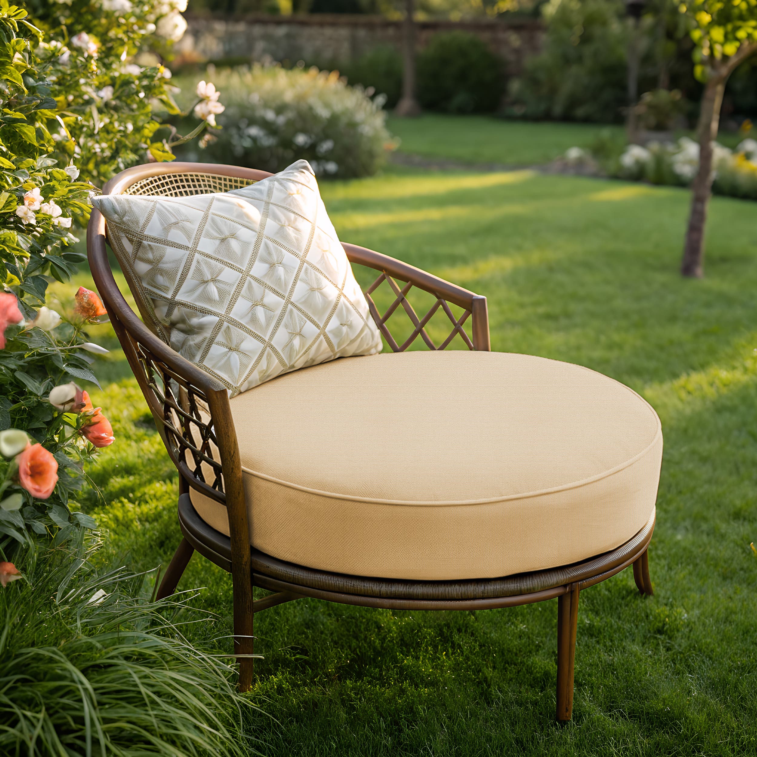 Sunbrella Round/Circle Cushion Cover image 9
