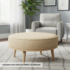 Sunbrella Ottoman Circle/ Round Cushion Cover image 5