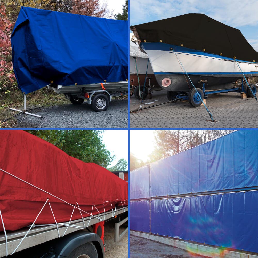 Heavy Duty Tarp 18oz, Size: 15' x 50' image 5