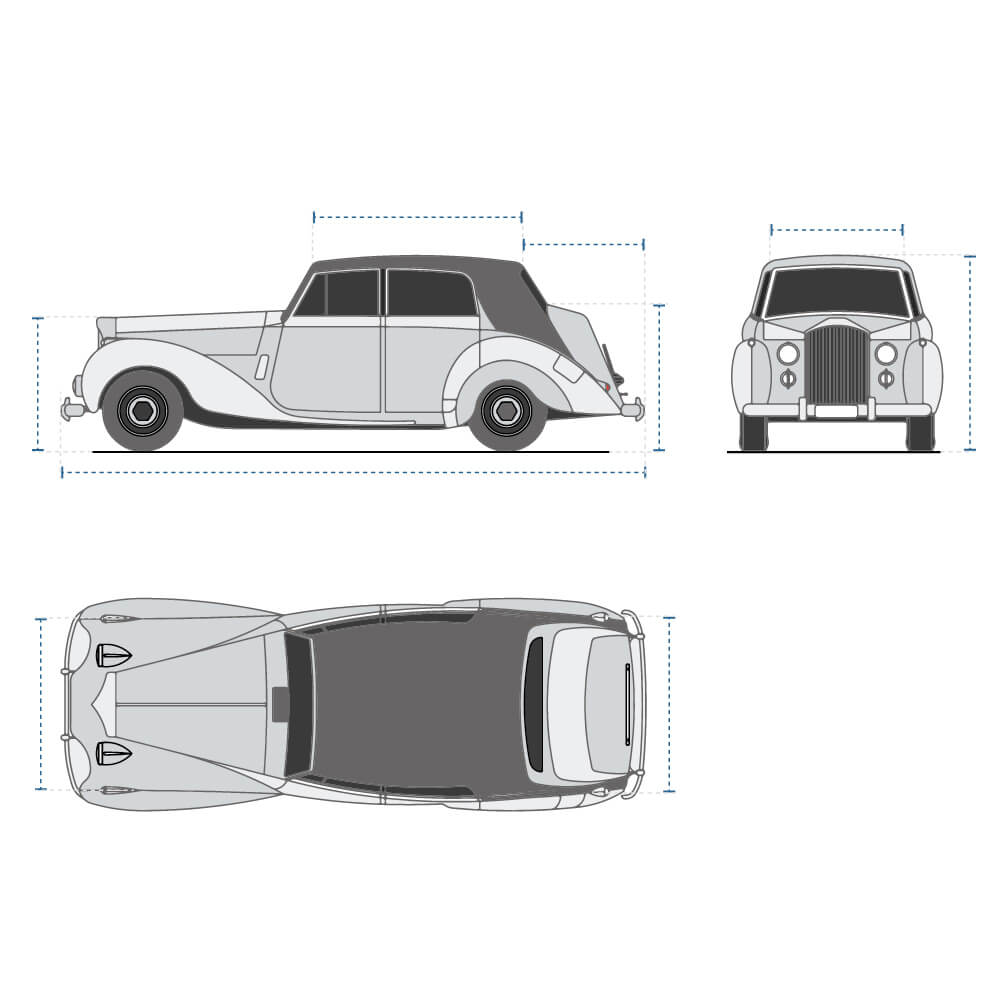 Custom Fit Vintage Car Cover image 1