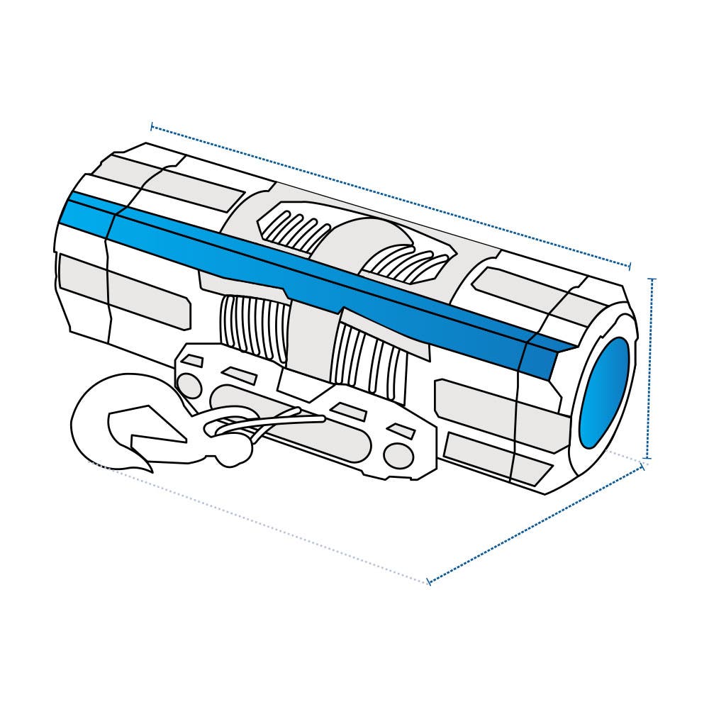 Custom WARN Axon Winch Cover image 1