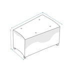 Custom Wedge Ottoman Covers image 1